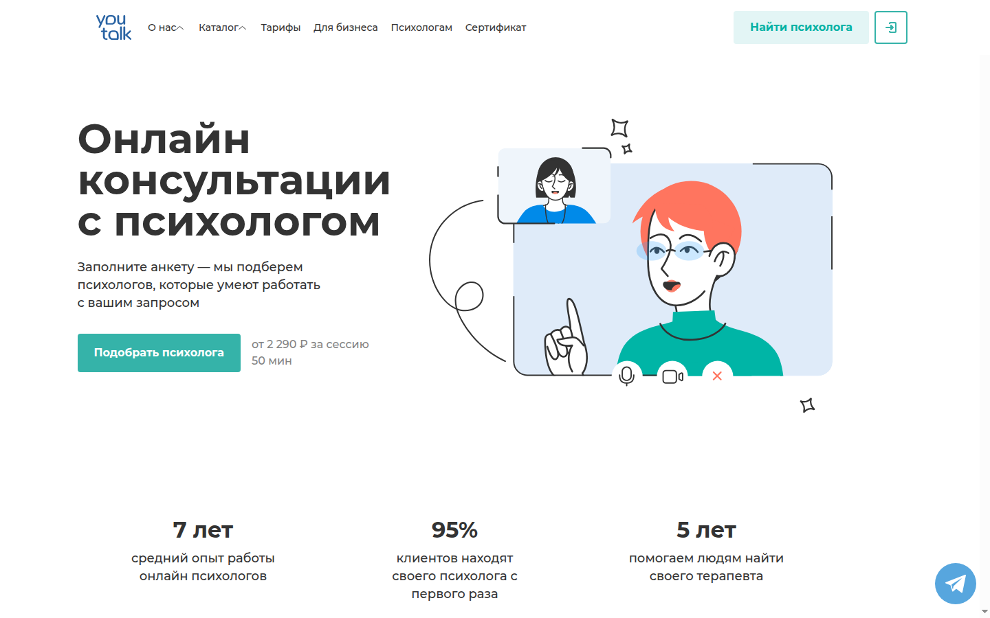 Интерфейс YouTalk, полный кадр